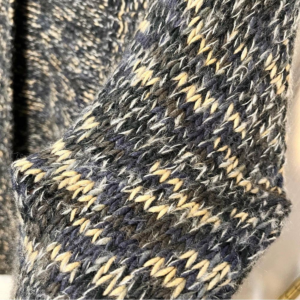 ✧･ﾟneutral knit poncho cardigan - Picture 4 of 7
